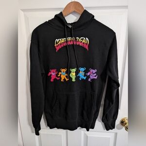 Grateful Dead Dancing Bears Hoodie Sweatshirt Shirt Black 2022 Adult Size Small